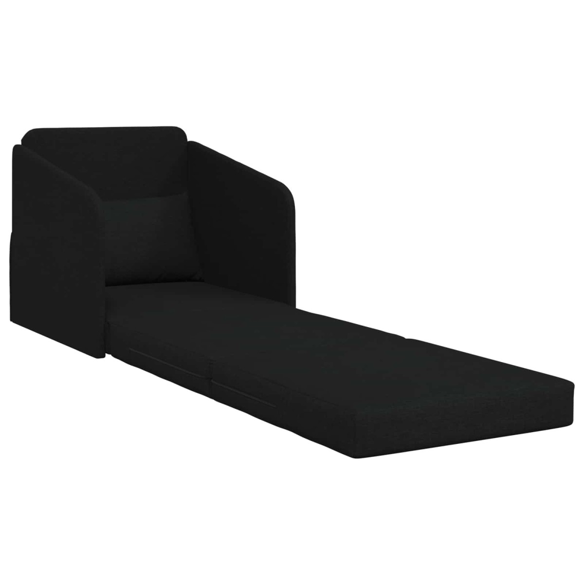vidaXL Κρεβάτι καναπές Μαύρο 65 x 80 x 83 εκ. ύφασμα