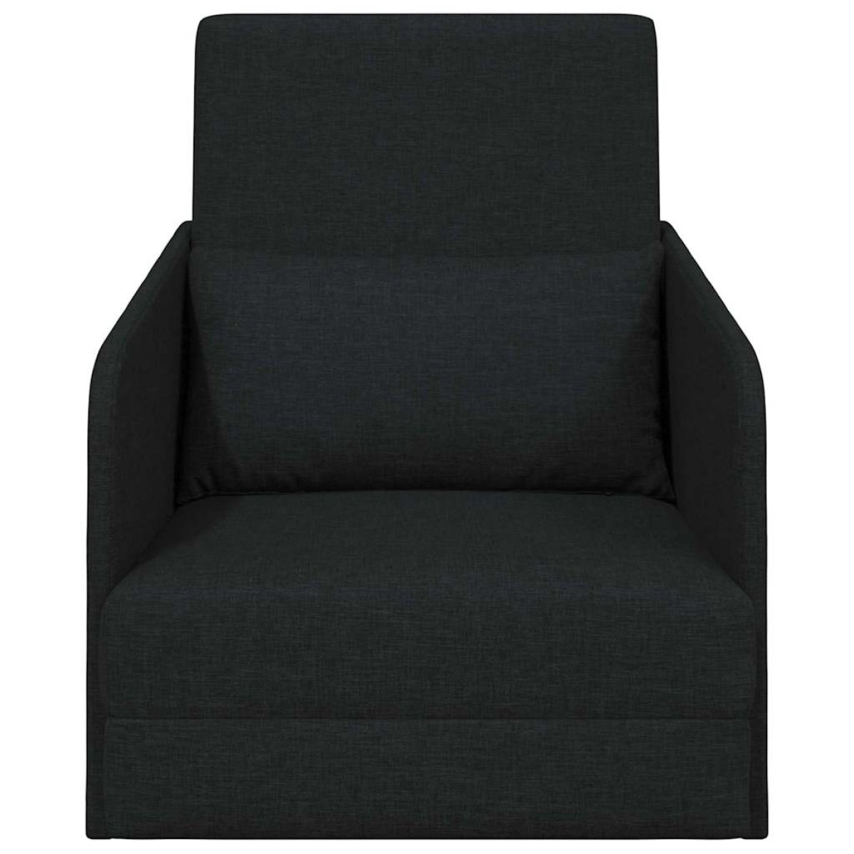 vidaXL Κρεβάτι καναπές Μαύρο 65 x 80 x 83 εκ. ύφασμα