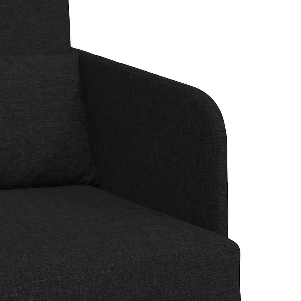 vidaXL Κρεβάτι καναπές Μαύρο 65 x 80 x 83 εκ. ύφασμα
