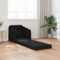 vidaXL Κρεβάτι καναπές Μαύρο 65 x 80 x 83 εκ. ύφασμα