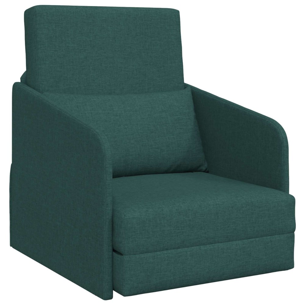 vidaXL Κρεβάτι καναπές Σκούρο Πράσινο 65 x 80 x 83 εκ. ύφασμα