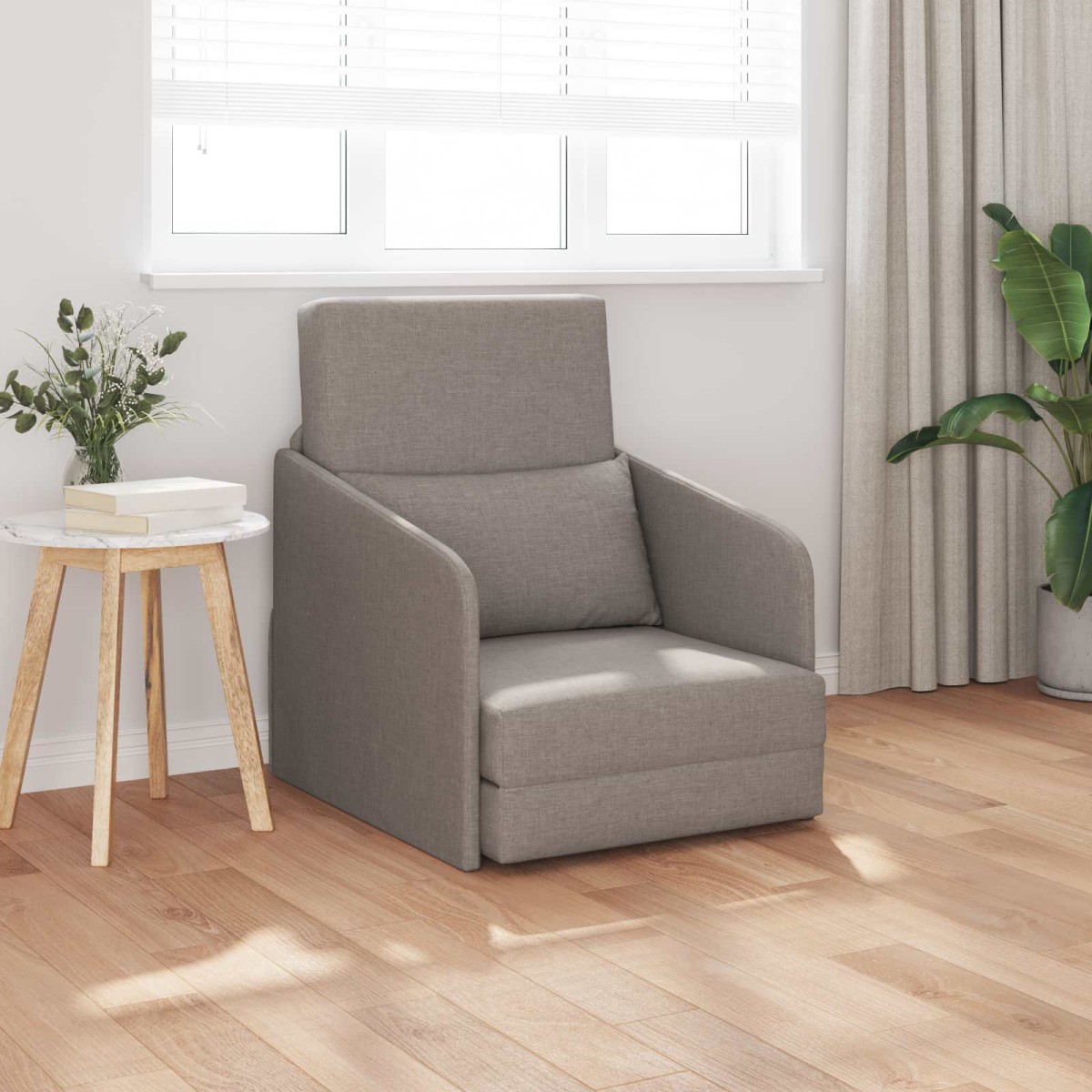 vidaXL Κρεβάτι καναπές Taupe 65 x 80 x 83 εκ. ύφασμα