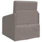 vidaXL Κρεβάτι καναπές Taupe 65 x 80 x 83 εκ. ύφασμα