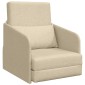 vidaXL Κρεβάτι καναπές Κρεμ 65 x 80 x 83 εκ. ύφασμα