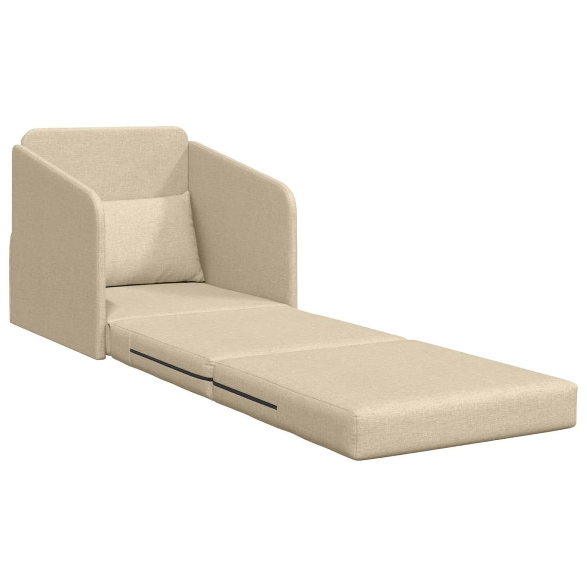 vidaXL Κρεβάτι καναπές Κρεμ 65 x 80 x 83 εκ. ύφασμα