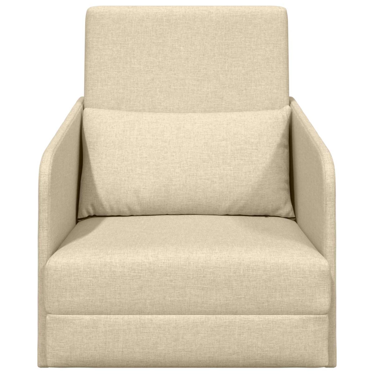 vidaXL Κρεβάτι καναπές Κρεμ 65 x 80 x 83 εκ. ύφασμα