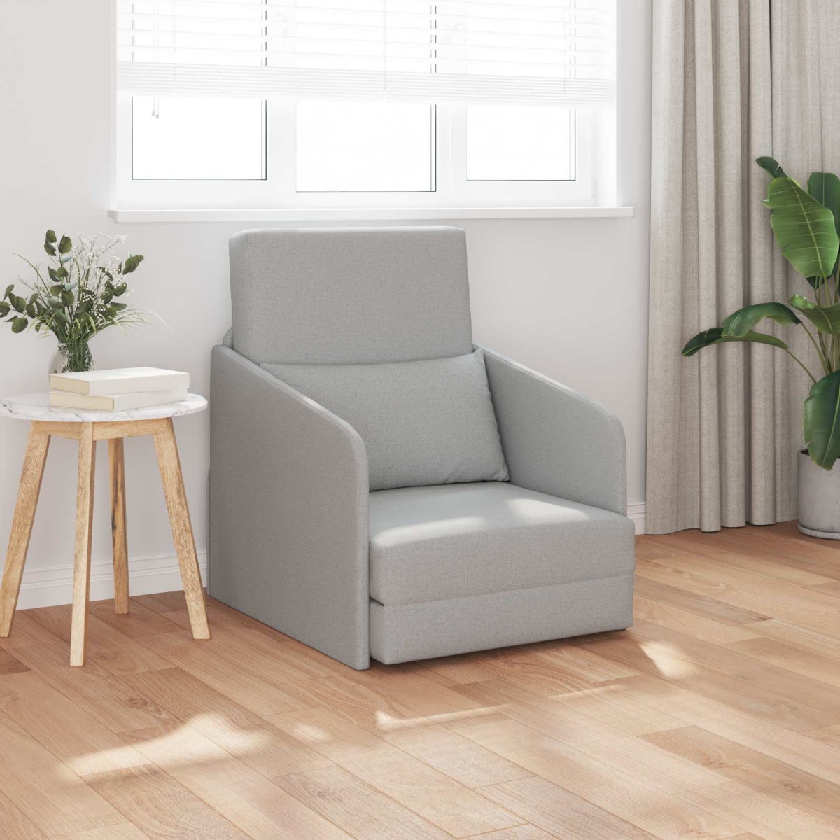 vidaXL Κρεβάτι καναπές Σκίουρος Γκρί 65 x 80 x 83 εκ. ύφασμα
