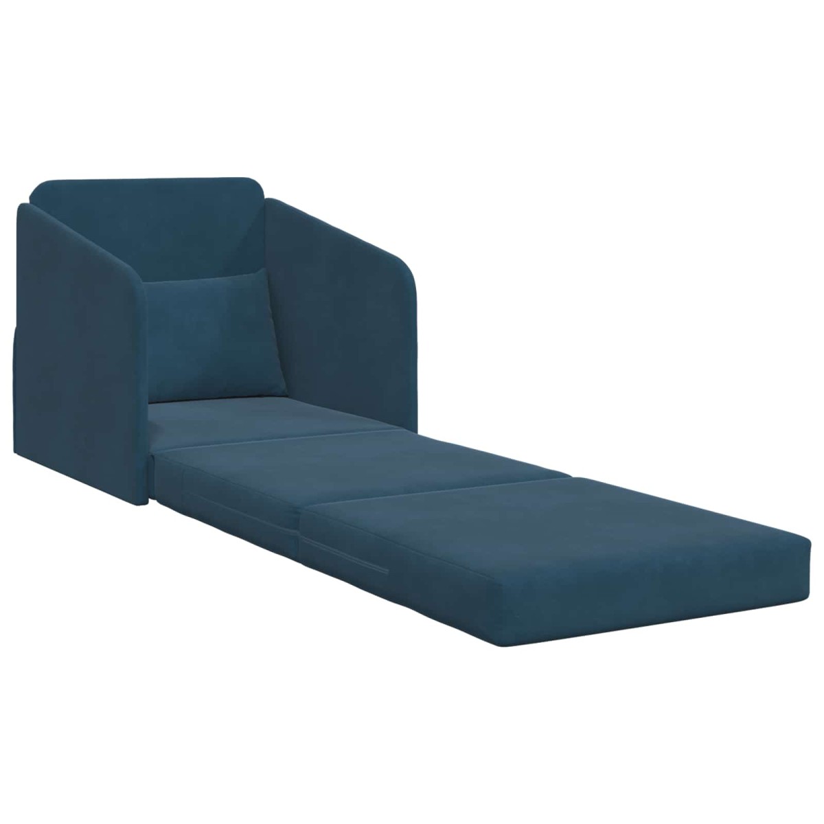 vidaXL Κρεβάτι καναπές Μπλε 65 x 80 x 83 εκ. Βελούδο