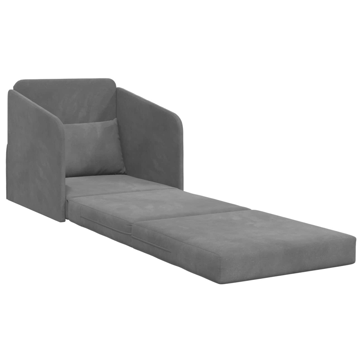 vidaXL Κρεβάτι καναπές Σκούρο Γκρι 65 x 80 x 83 εκ. Βελούδο