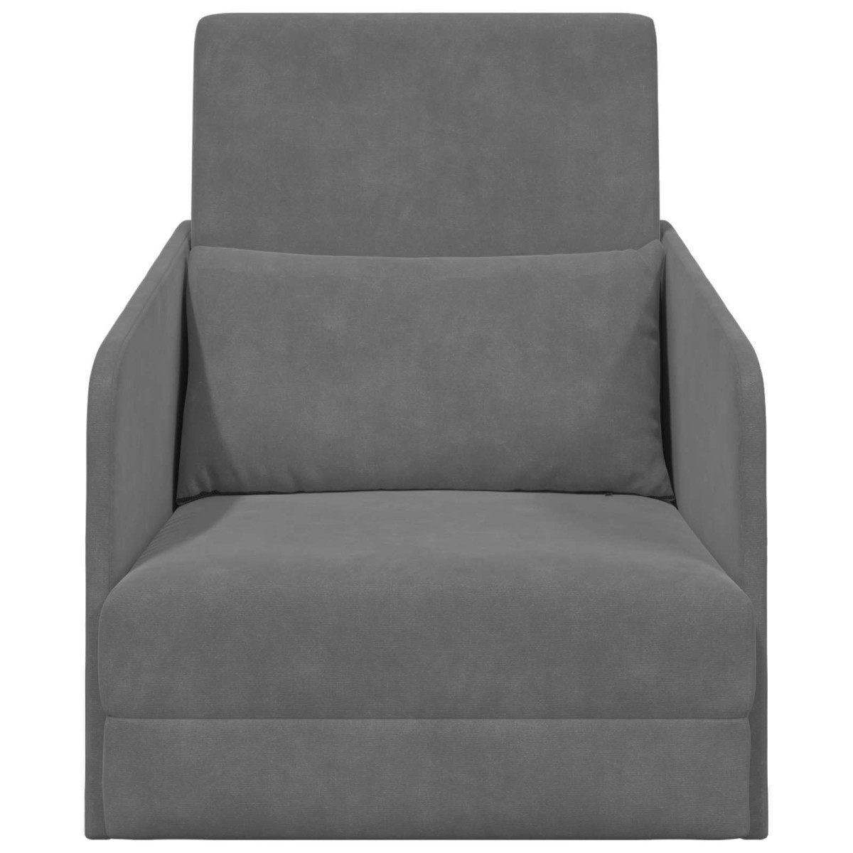vidaXL Κρεβάτι καναπές Σκούρο Γκρι 65 x 80 x 83 εκ. Βελούδο