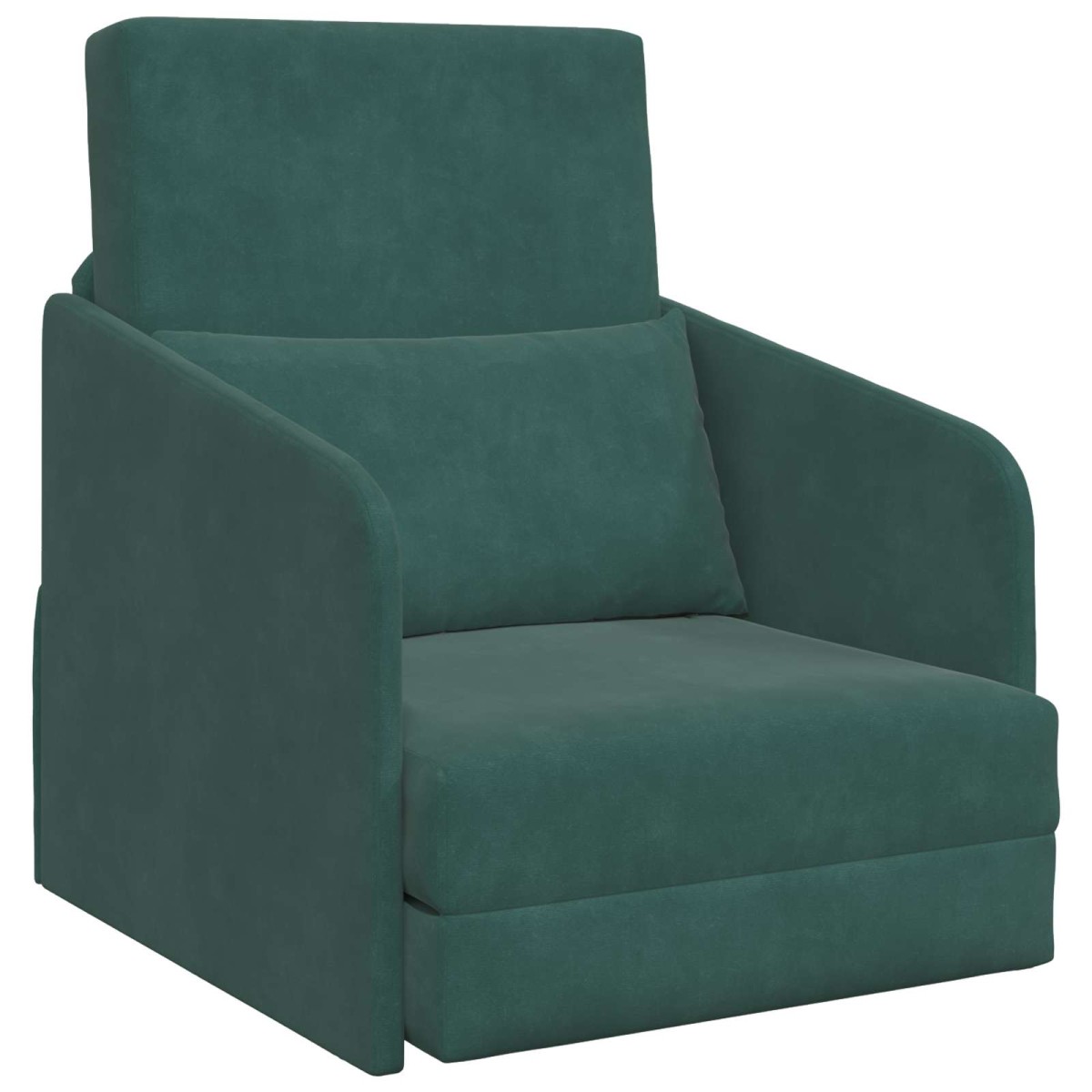 vidaXL Κρεβάτι καναπές Σκούρο Πράσινο 65 x 80 x 83 εκ. Βελούδο
