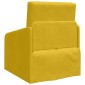 vidaXL Κρεβάτι καναπές Κίτρινο 65 x 80 x 83 εκ. Βελούδο