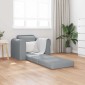 vidaXL Κρεβάτι καναπές Ανοιχτό γκρι 98 x 71 x 83 εκ. ύφασμα