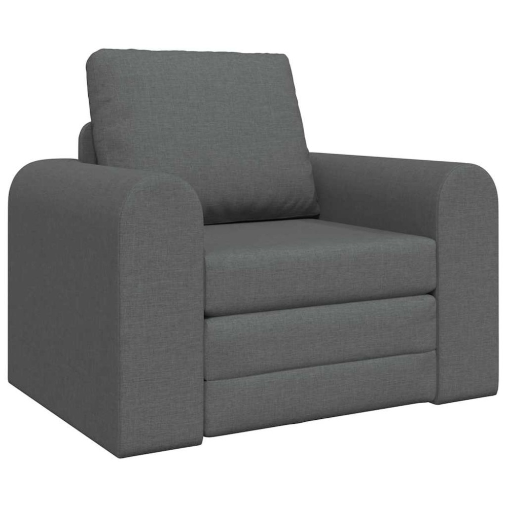 vidaXL Κρεβάτι καναπές Σκούρο Γκρι 98 x 71 x 83 εκ. ύφασμα