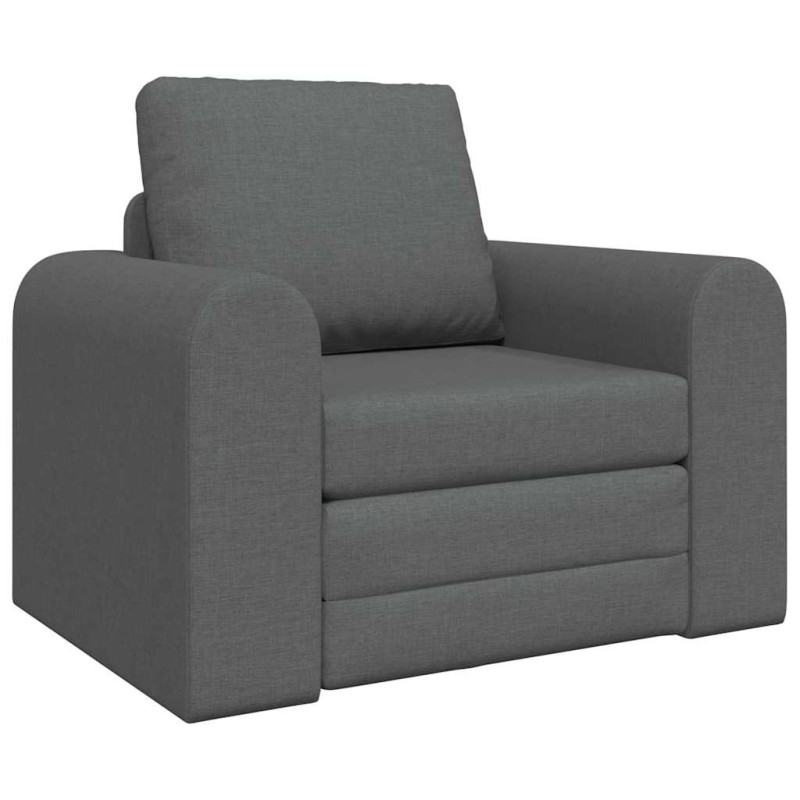 vidaXL Κρεβάτι καναπές Σκούρο Γκρι 98 x 71 x 83 εκ. ύφασμα