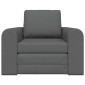 vidaXL Κρεβάτι καναπές Σκούρο Γκρι 98 x 71 x 83 εκ. ύφασμα