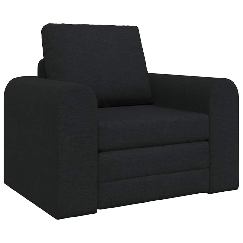vidaXL Κρεβάτι καναπές Μαύρο 98 x 71 x 83 εκ. ύφασμα