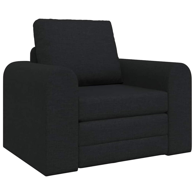 vidaXL Κρεβάτι καναπές Μαύρο 98 x 71 x 83 εκ. ύφασμα