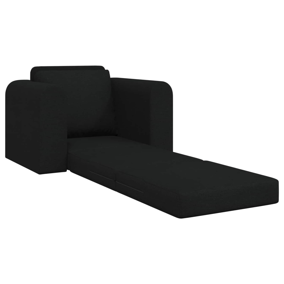 vidaXL Κρεβάτι καναπές Μαύρο 98 x 71 x 83 εκ. ύφασμα