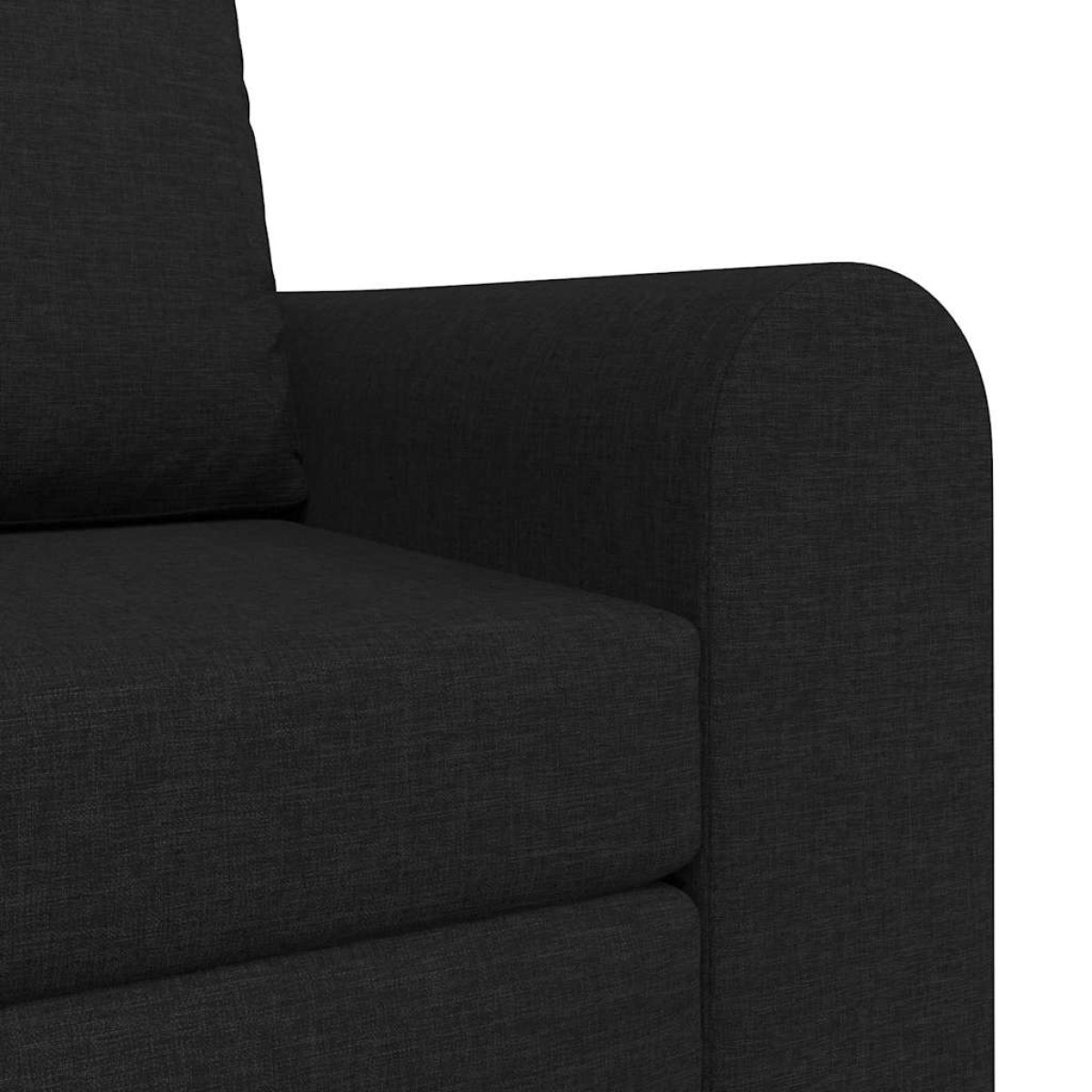 vidaXL Κρεβάτι καναπές Μαύρο 98 x 71 x 83 εκ. ύφασμα