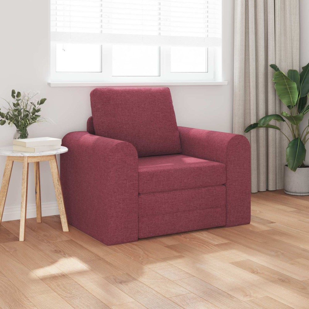 vidaXL Κρεβάτι καναπές Κόκκινο 98 x 71 x 83 εκ. ύφασμα