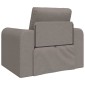 vidaXL Κρεβάτι καναπές Taupe 98 x 71 x 83 εκ. ύφασμα