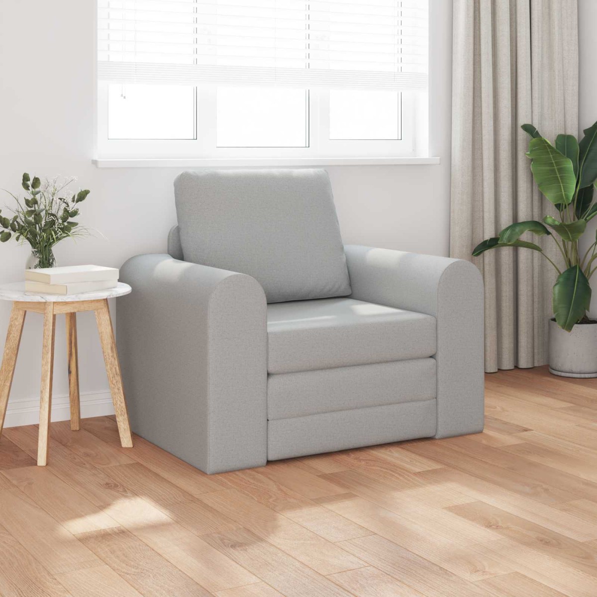 vidaXL Κρεβάτι καναπές Σκίουρος Γκρί 98 x 71 x 83 εκ. ύφασμα