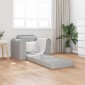 vidaXL Κρεβάτι καναπές Σκίουρος Γκρί 98 x 71 x 83 εκ. ύφασμα