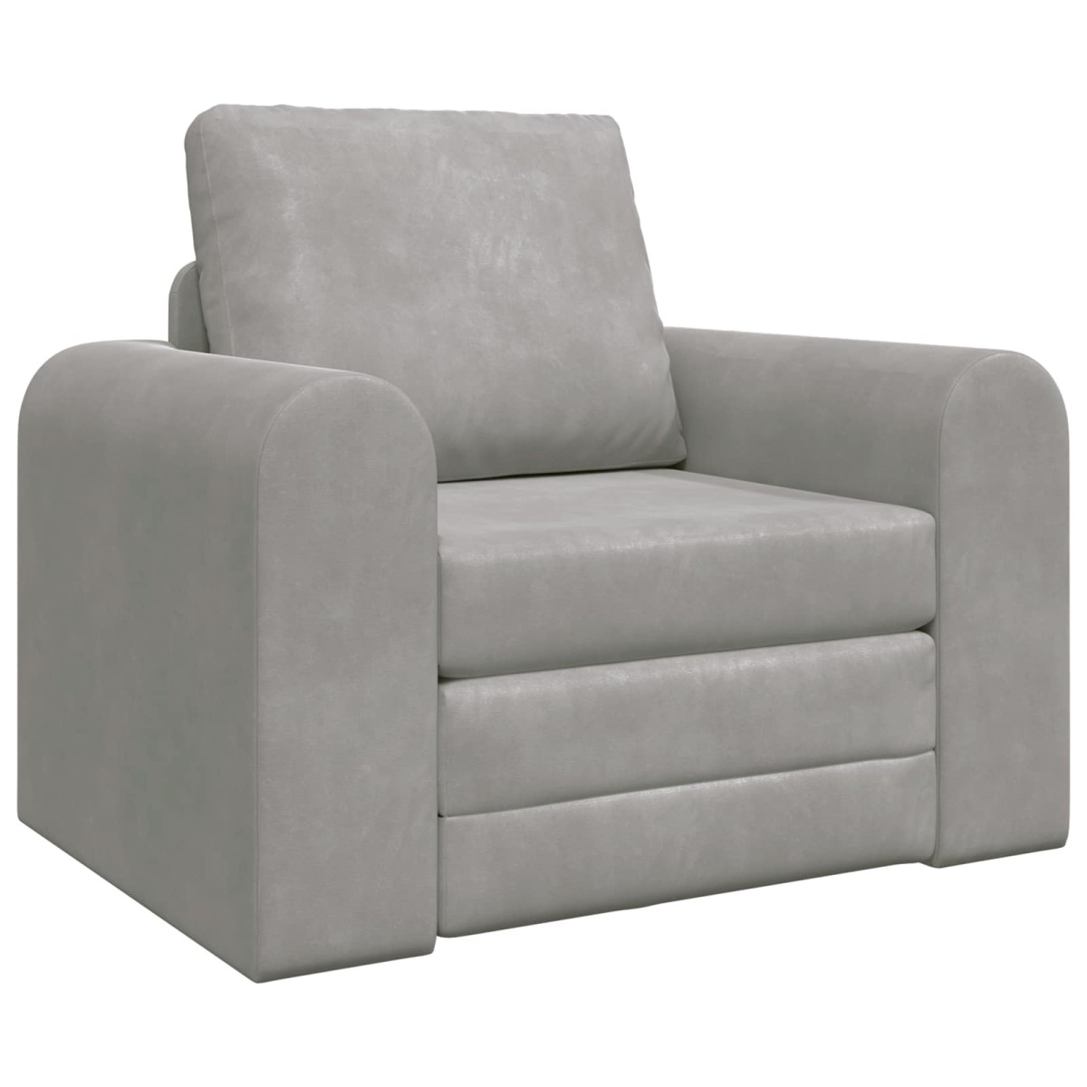 vidaXL Κρεβάτι καναπές Ανοιχτό γκρι 98 x 71 x 83 εκ. Βελούδο