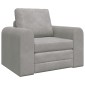 vidaXL Κρεβάτι καναπές Ανοιχτό γκρι 98 x 71 x 83 εκ. Βελούδο