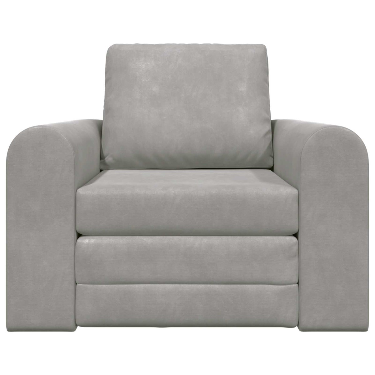 vidaXL Κρεβάτι καναπές Ανοιχτό γκρι 98 x 71 x 83 εκ. Βελούδο