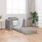 vidaXL Κρεβάτι καναπές Ανοιχτό γκρι 98 x 71 x 83 εκ. Βελούδο