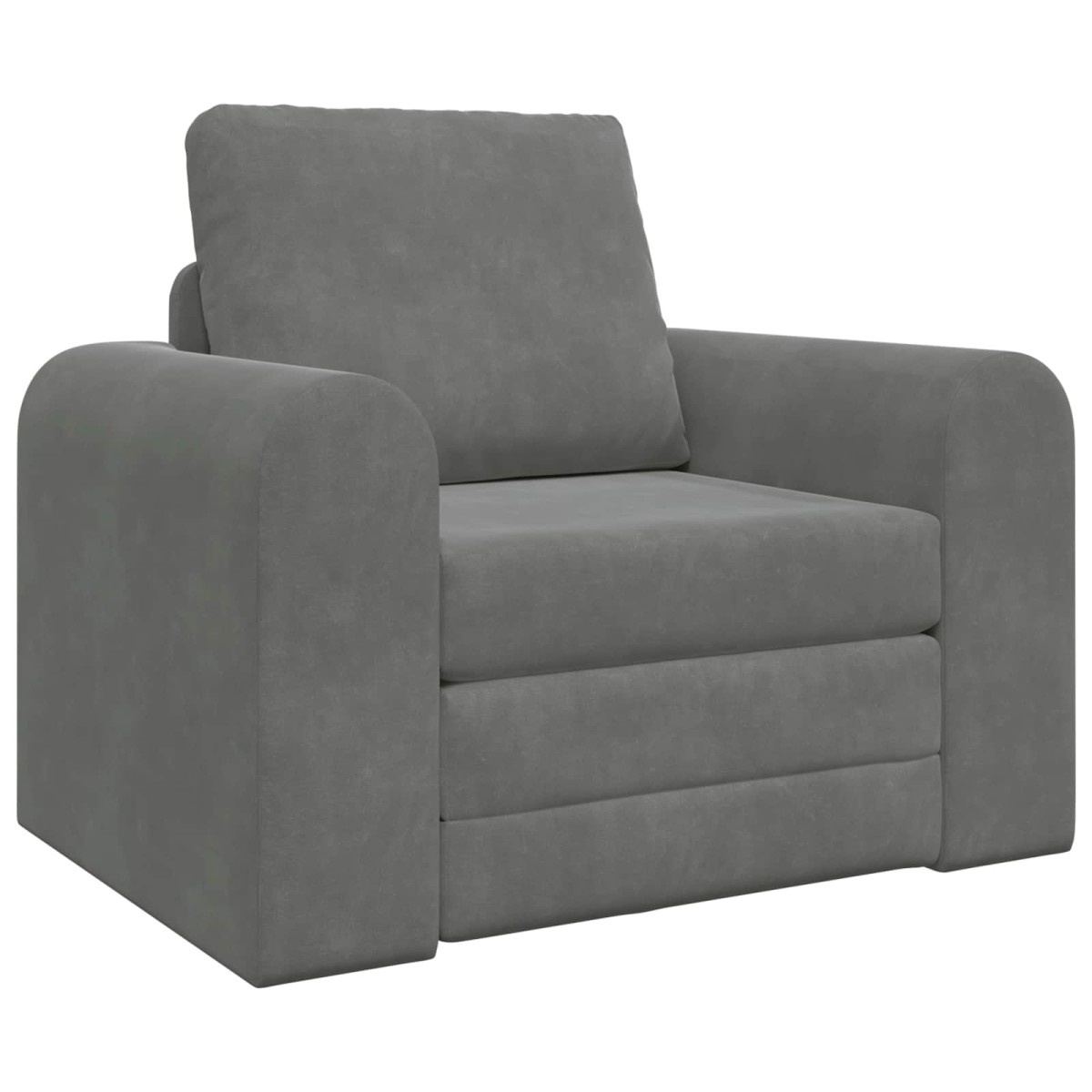 vidaXL Κρεβάτι καναπές Σκούρο Γκρι 98 x 71 x 83 εκ. Βελούδο