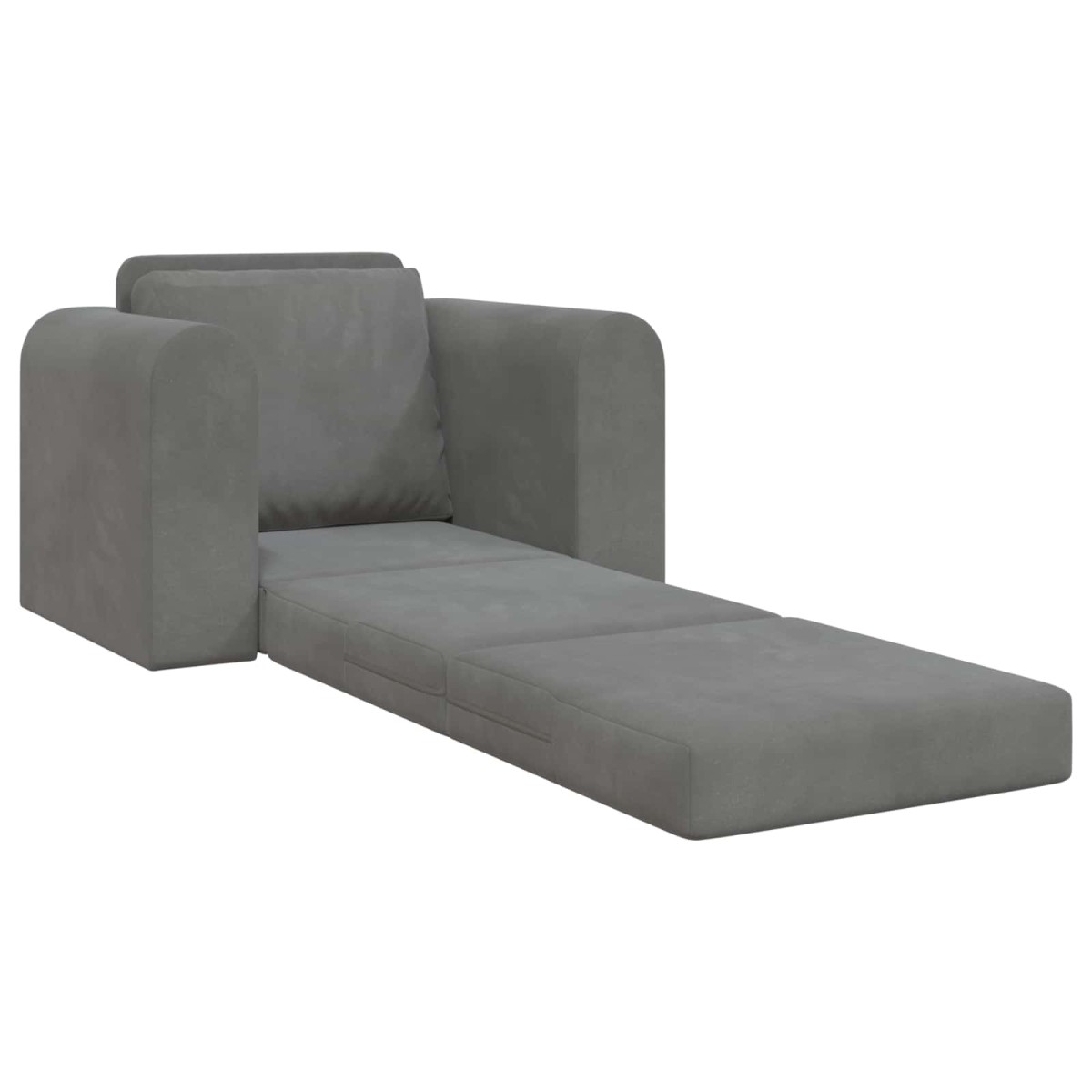 vidaXL Κρεβάτι καναπές Σκούρο Γκρι 98 x 71 x 83 εκ. Βελούδο