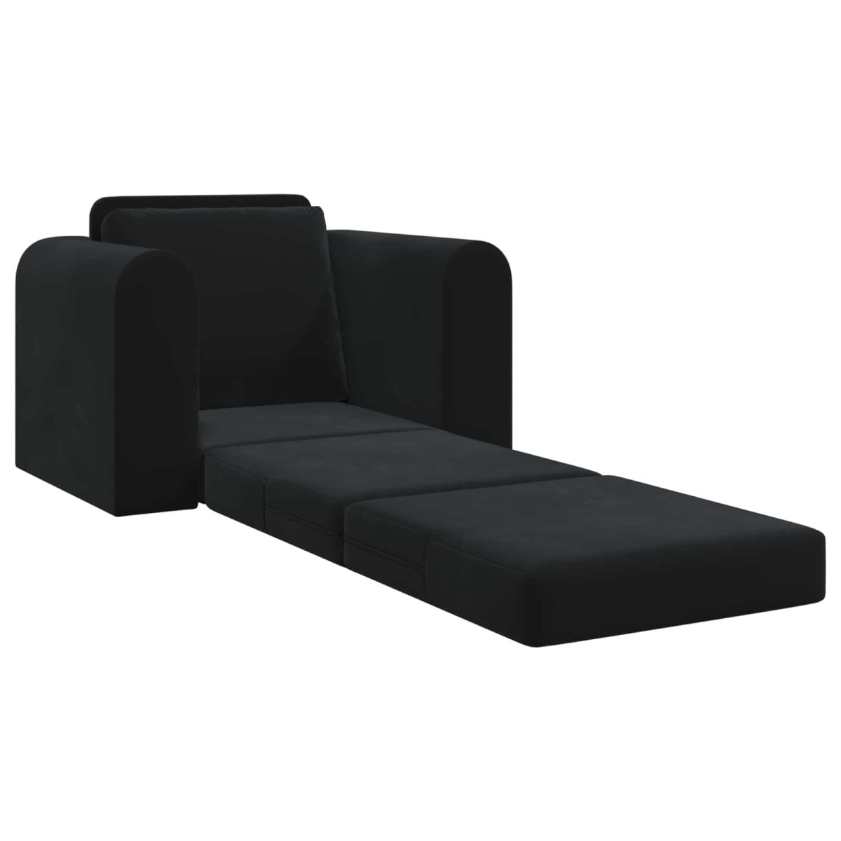 vidaXL Κρεβάτι καναπές Μαύρο 98 x 71 x 83 εκ. Βελούδο