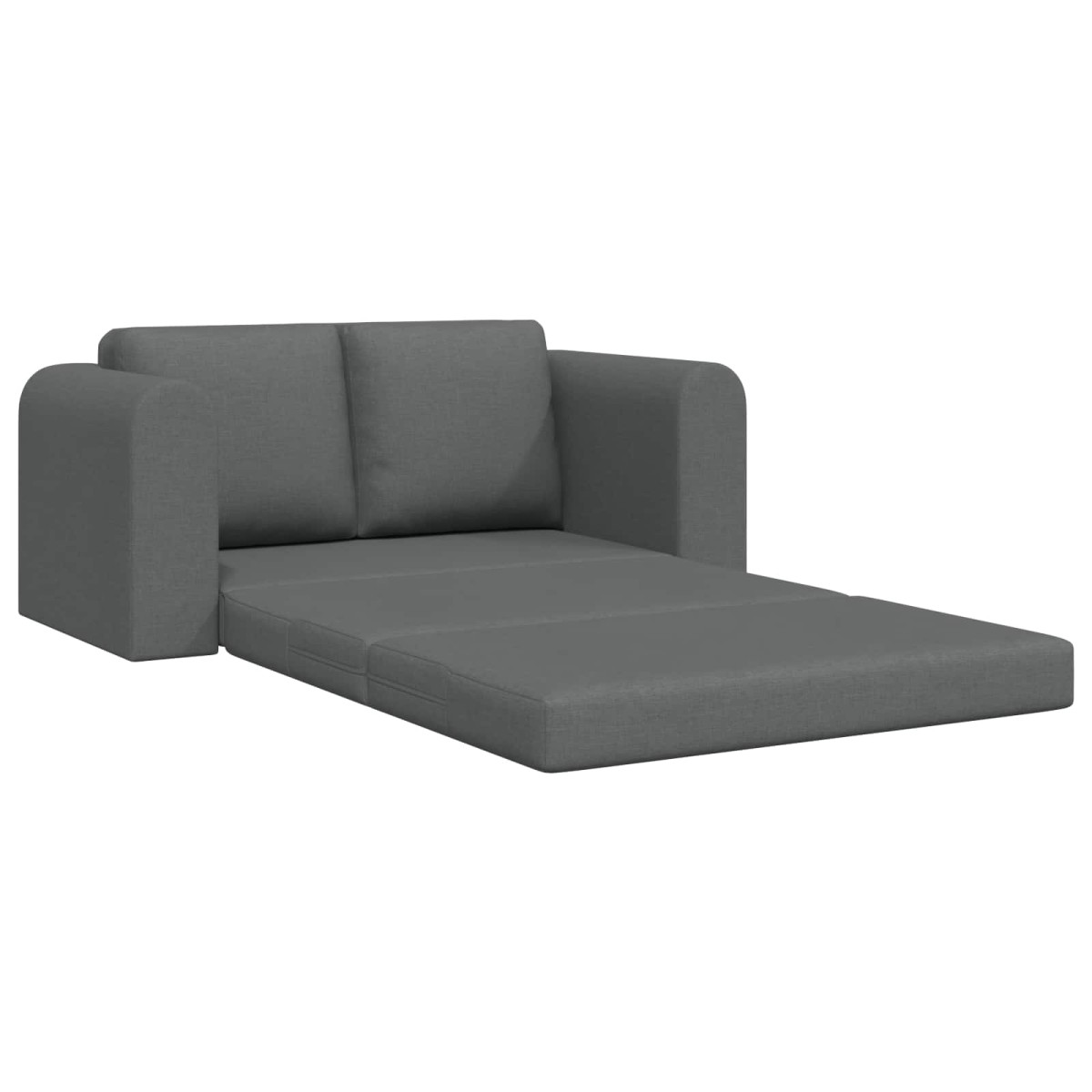 vidaXL Κρεβάτι καναπές Σκούρο Γκρι 148 x 71 x 83 εκ. ύφασμα