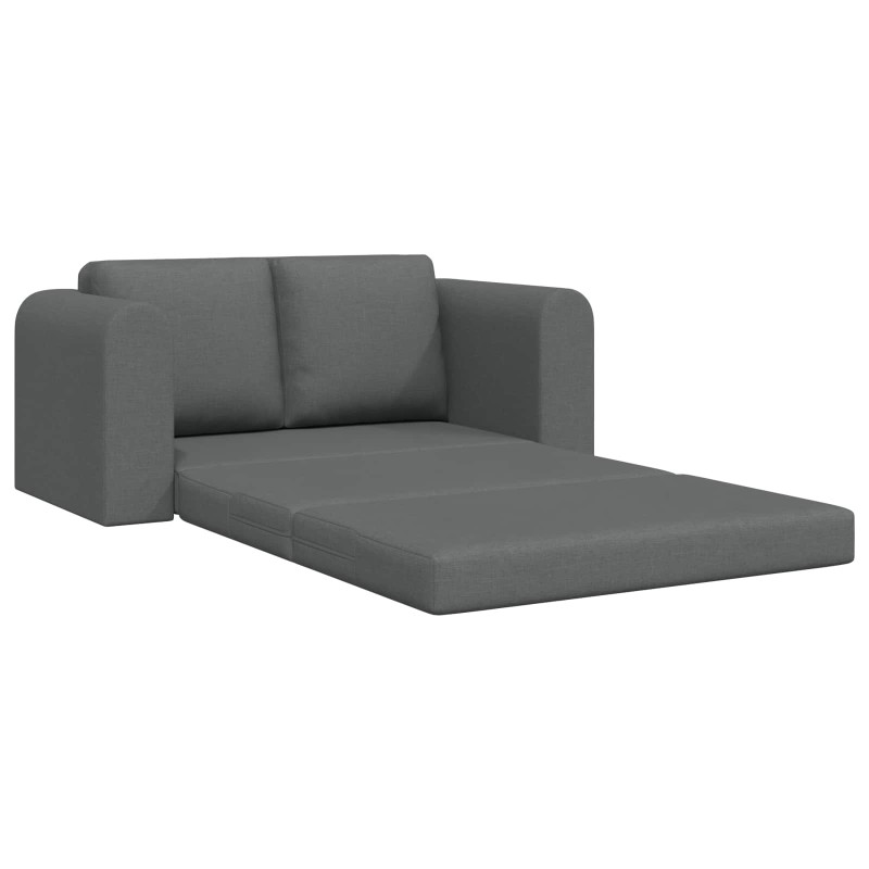 vidaXL Κρεβάτι καναπές Σκούρο Γκρι 148 x 71 x 83 εκ. ύφασμα