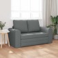 vidaXL Κρεβάτι καναπές Σκούρο Γκρι 148 x 71 x 83 εκ. ύφασμα