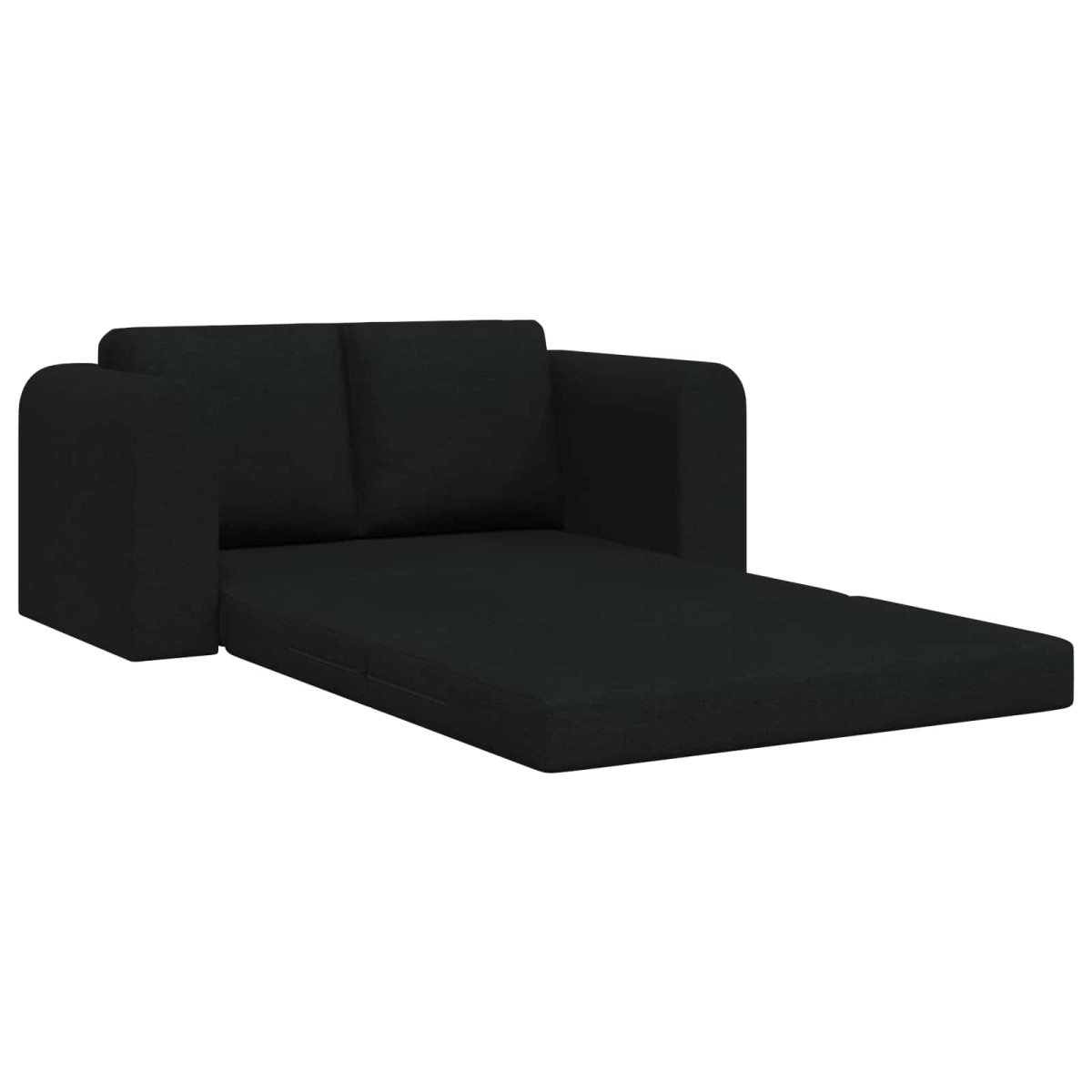 vidaXL Κρεβάτι καναπές Μαύρο 148 x 71 x 83 εκ. ύφασμα