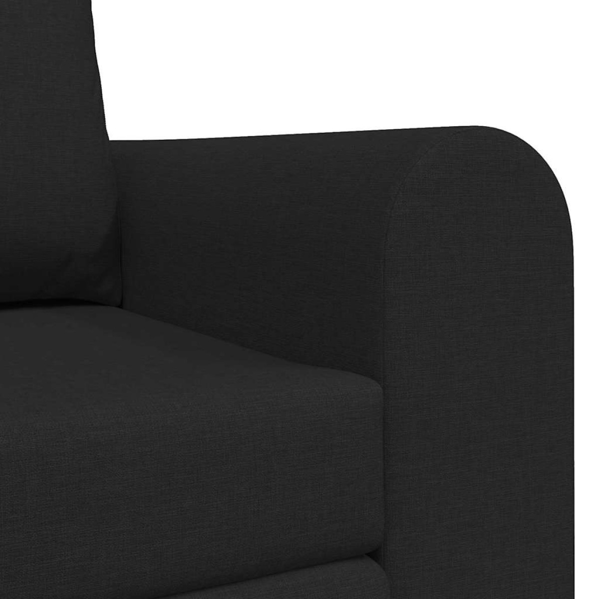 vidaXL Κρεβάτι καναπές Μαύρο 148 x 71 x 83 εκ. ύφασμα
