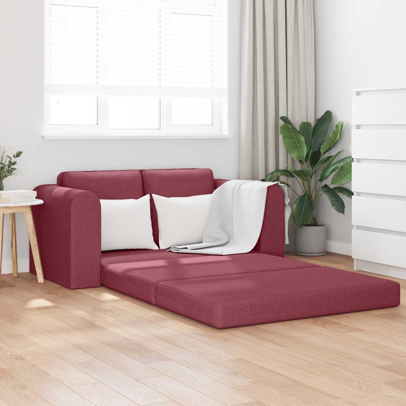 vidaXL Κρεβάτι καναπές Κόκκινο 148 x 71 x 83 εκ. ύφασμα