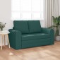 vidaXL Κρεβάτι καναπές Σκούρο Πράσινο 148 x 71 x 83 εκ. ύφασμα
