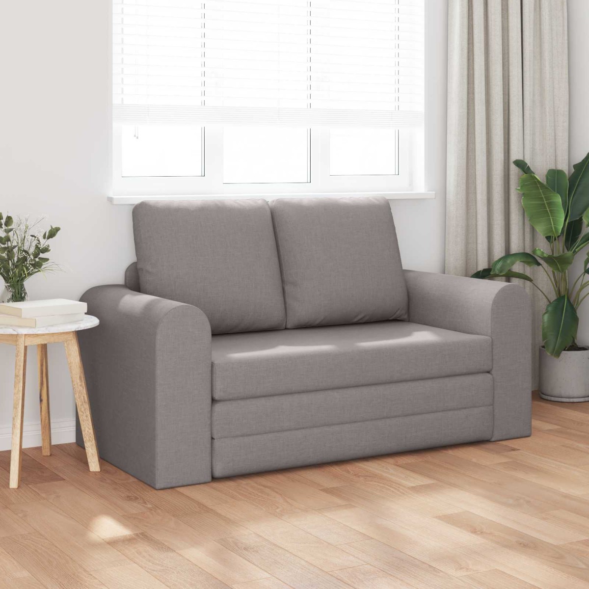 vidaXL Κρεβάτι καναπές Taupe 148 x 71 x 83 εκ. ύφασμα