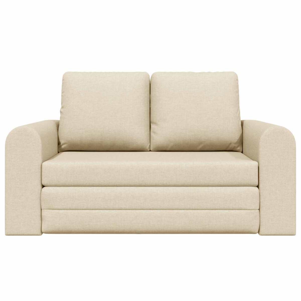 vidaXL Κρεβάτι καναπές Κρεμ 148 x 71 x 83 εκ. ύφασμα