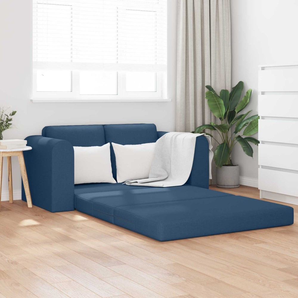 vidaXL Κρεβάτι καναπές Μπλε 148 x 71 x 83 εκ. ύφασμα