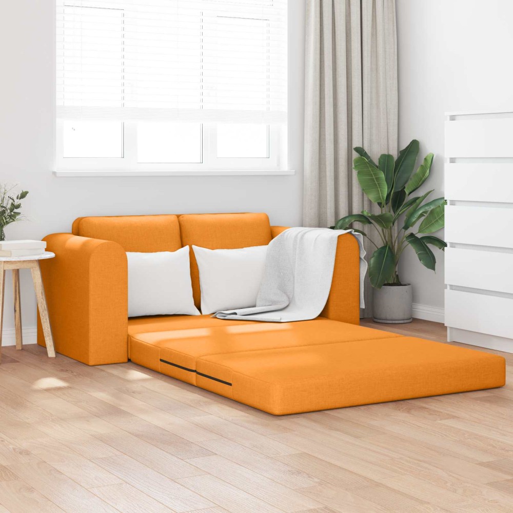 vidaXL Κρεβάτι καναπές Σκούρο κίτρινο 148 x 71 x 83 εκ. ύφασμα