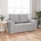 vidaXL Κρεβάτι καναπές Σκίουρος Γκρί 148 x 71 x 83 εκ. ύφασμα