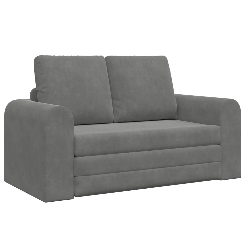 vidaXL Κρεβάτι καναπές Σκούρο Γκρι 148 x 71 x 83 εκ. Βελούδο