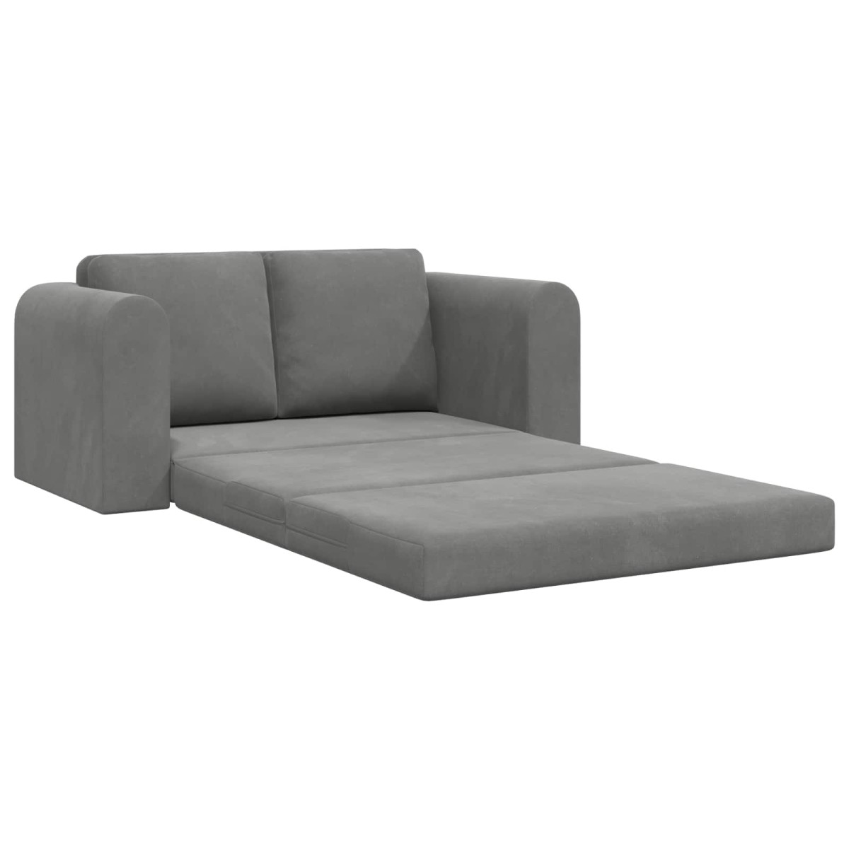 vidaXL Κρεβάτι καναπές Σκούρο Γκρι 148 x 71 x 83 εκ. Βελούδο