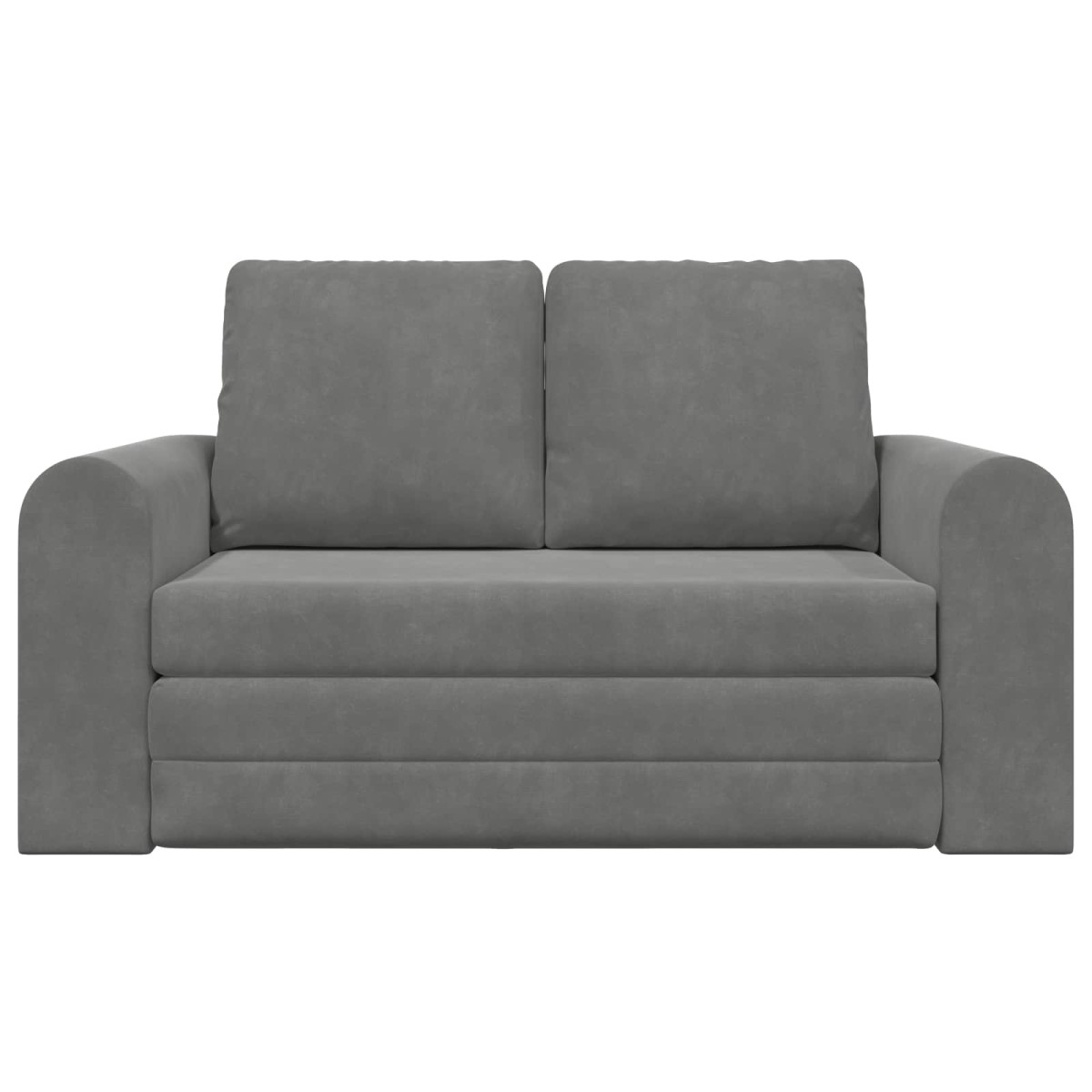 vidaXL Κρεβάτι καναπές Σκούρο Γκρι 148 x 71 x 83 εκ. Βελούδο